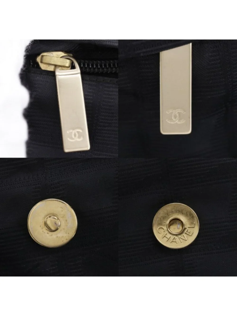 Chanel New Travel Line Nylon Canvas Black Shoulder
